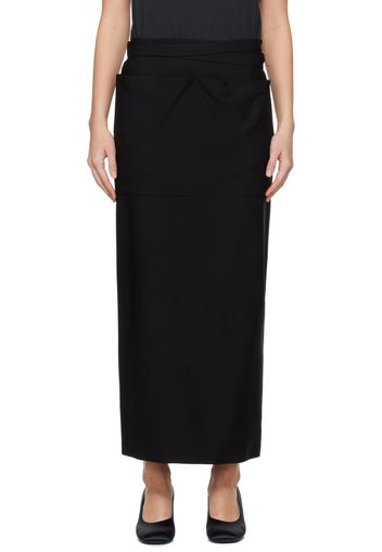 The Row Black Millie Maxi Skirt