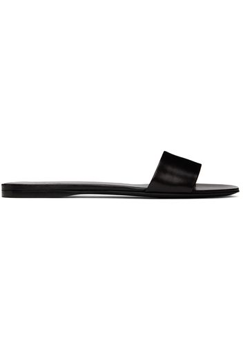 The Row Black Combo Slide Sandals