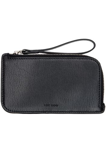 The Row Black Zipped Leather Wallet