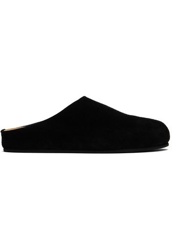 The Row Black Hugo Loafers