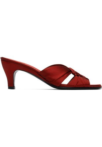 The Row Red Soft Knot Pumps