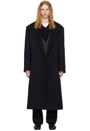 The Row Navy Velasco Coat