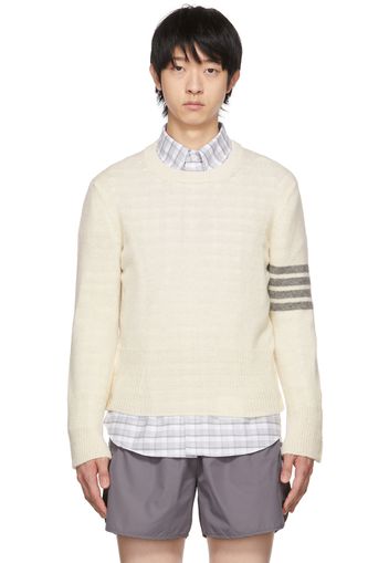 Thom Browne Off-White Classic Crewneck Sweater