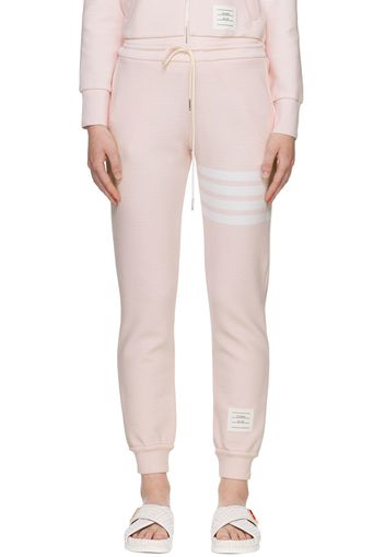 Thom Browne Pink 4-Bar Lounge Pants