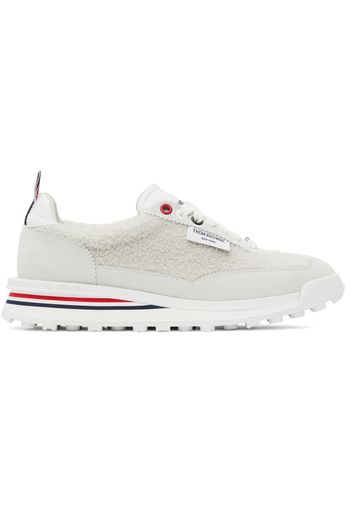 Thom Browne Off-White Shearling Tech Sneakers