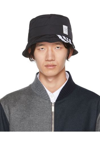 Thom Browne Black 4-Bar Bucket Hat