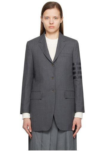 Thom Browne Gray 4-Bar Blazer