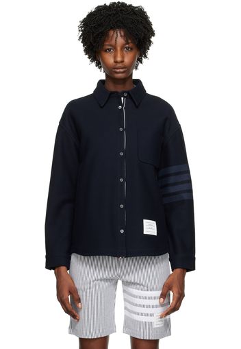 Thom Browne Navy Oversized Shirt