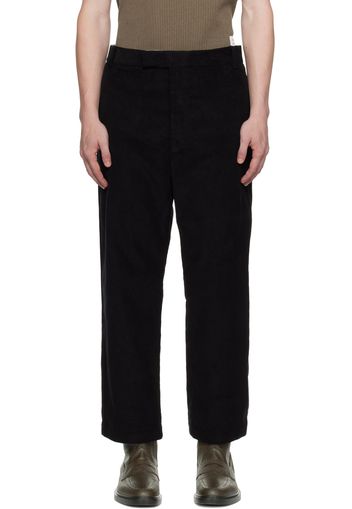 Thom Browne Black Straight-Leg Trousers