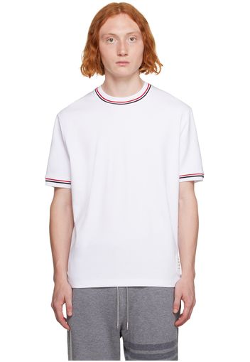 Thom Browne White Striped T-Shirt