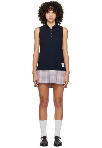 Thom Browne Navy Check Minidress