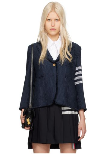 Thom Browne Navy 4-Bar Blazer