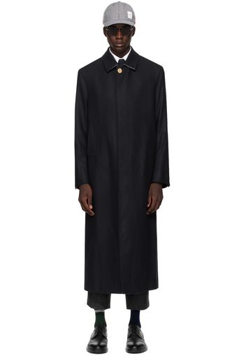 Thom Browne Navy Button Back Coat