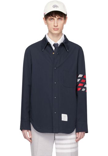 Thom Browne Navy 4-Bar Jacket