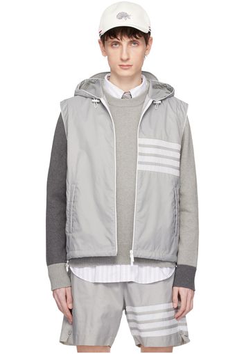 Thom Browne Gray 4-Bar Vest