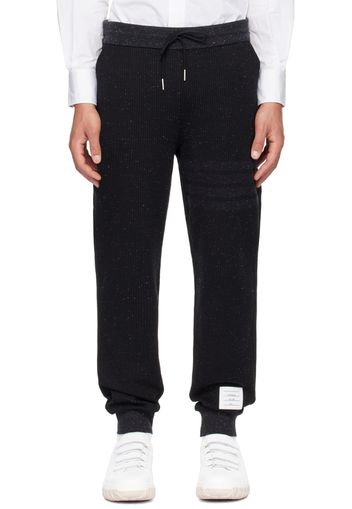 Thom Browne Black Striped Sweatpants