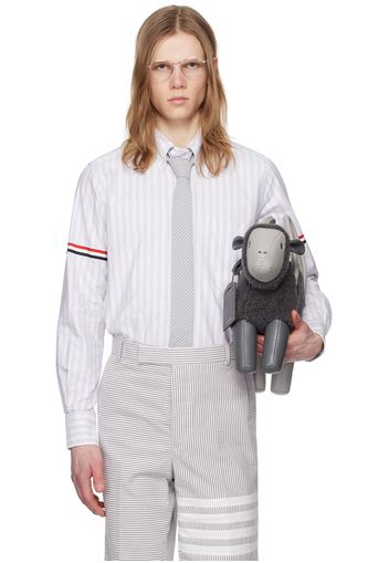 Thom Browne Gray Striped Shirt