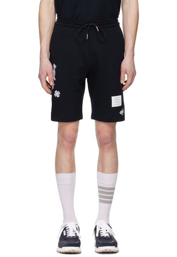 Thom Browne Navy Drawstring Shorts