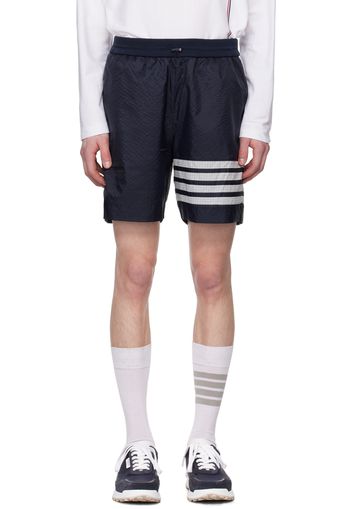 Thom Browne Navy 4-Bar Shorts