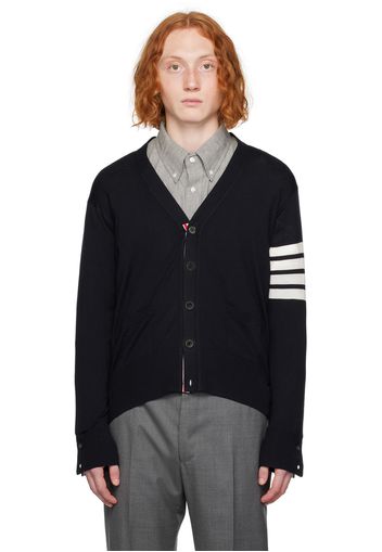 Thom Browne Navy 4-Bar Cardigan