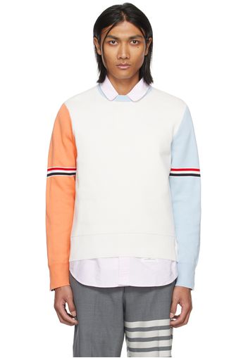 Thom Browne White Funmix Sweater