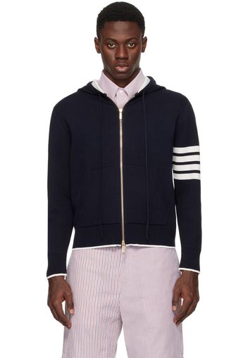 Thom Browne Navy 4-Bar Fish Icon Hoodie