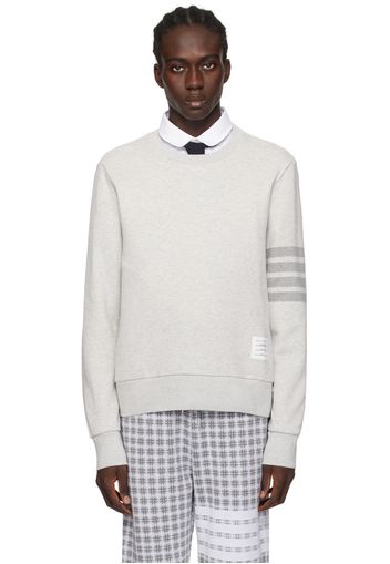 Thom Browne Gray 4-Bar Sweatshirt