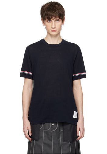 Thom Browne Navy Striped T-Shirt