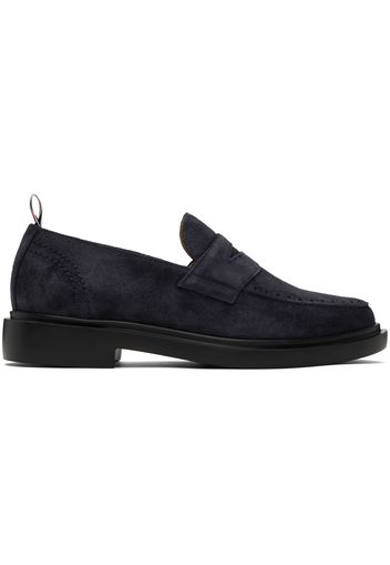 Thom Browne Navy Classic Penny Loafers