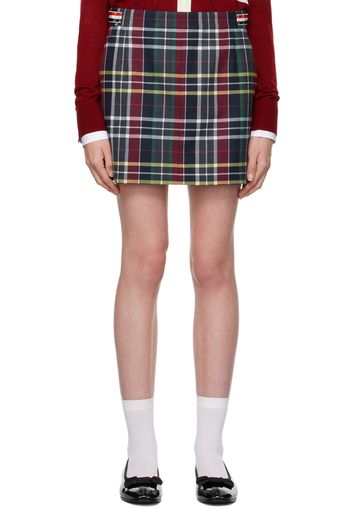 Thom Browne Navy Side Tab Hunting Miniskirt