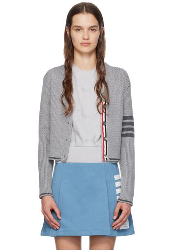 Thom Browne Gray 4-Bar Cardigan