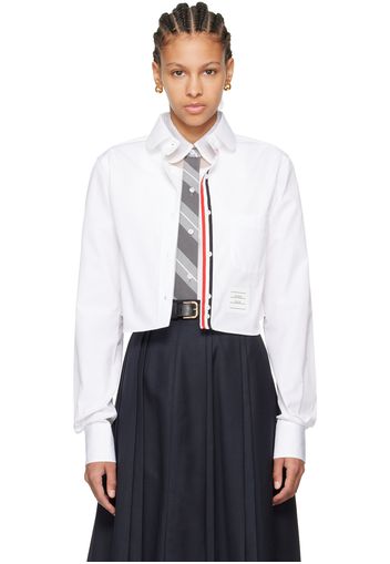 Thom Browne White Cropped Shirt