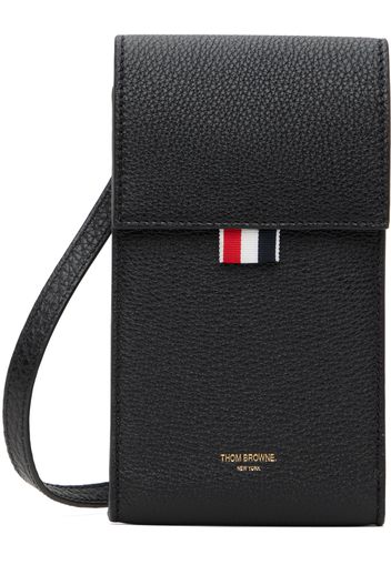 Thom Browne Black Strap Phone Holder Pouch