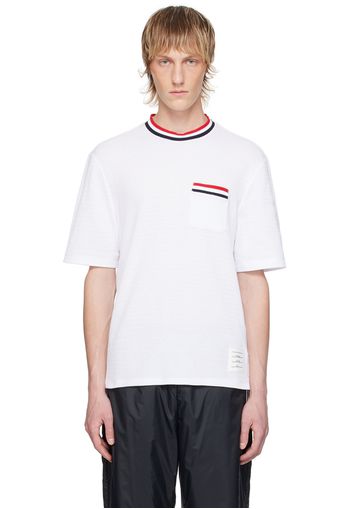 Thom Browne White Striped T-Shirt