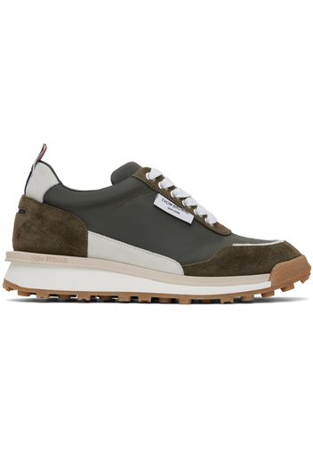 Thom Browne Khaki Alumni Sneakers