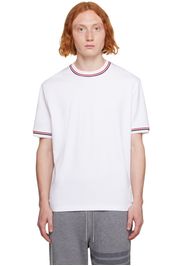 Thom Browne White Striped T-Shirt