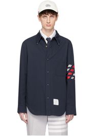 Thom Browne Navy 4-Bar Jacket