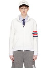 Thom Browne White 4-Bar Jacket