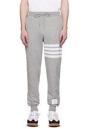 Thom Browne Gray Classic 4-Bar Sweatpants