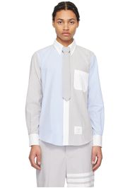 Thom Browne Blue & Gray Funmix Shirt