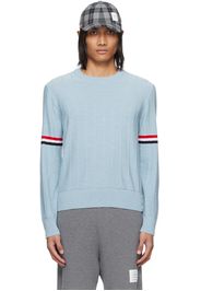 Thom Browne Blue Striped Crewneck