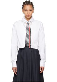 Thom Browne White Cropped Shirt