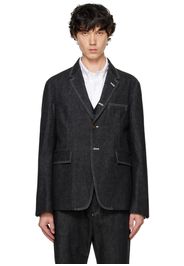 Thom Browne Black Unconstructed Classic Blazer