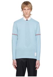 Thom Browne Blue Stripe Long Sleeve T-Shirt