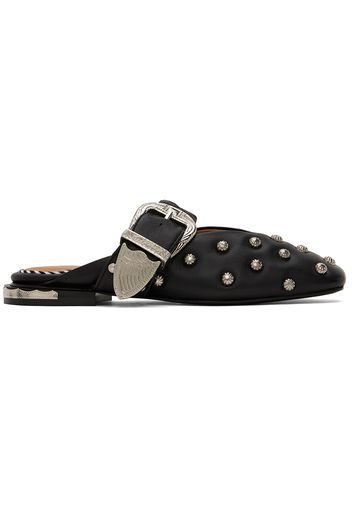 Toga Pulla Black Studded Slippers