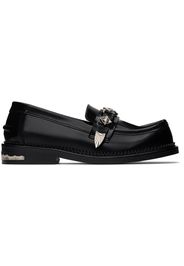 Toga Pulla Black Buckle Loafers