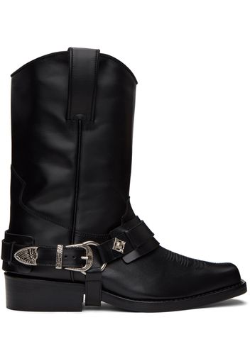 Toga Virilis SSENSE Exclusive Black Embroidered Boots