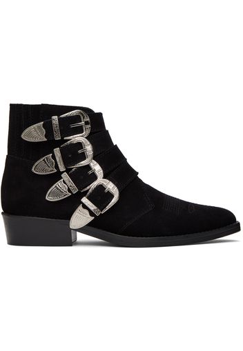 Toga Virilis Black Buckle Boots