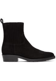 Toga Virilis SSENSE Exclusive Black Embroidered Chelsea Boots