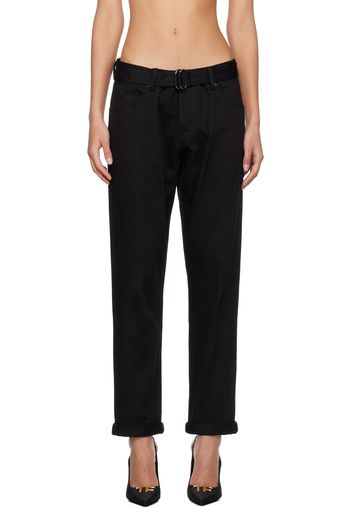 TOM FORD Black Belted Trousers